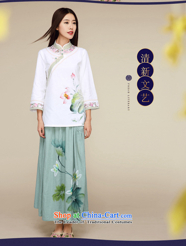 No. of Ramadan 2015 fall short of the new national wind retro Tang Women's clothes long-sleeved T-shirt picture color cotton linen XL Photo, prices, brand platters! The elections are supplied in the national character of distribution, so action, buy now enjoy more preferential! As soon as possible.
