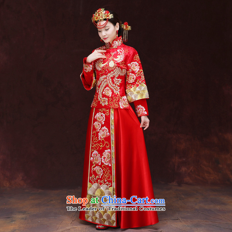 Tsai Hsin-soo wo service of the dragon and the use of the new Chinese Antique bride wedding dresses marriage bows services wedding gown ancient Chinese hi-bong-Koon-hsia previous Popes are placed a set of clothes chest 86, Choi s dream Qi , , , shopping o