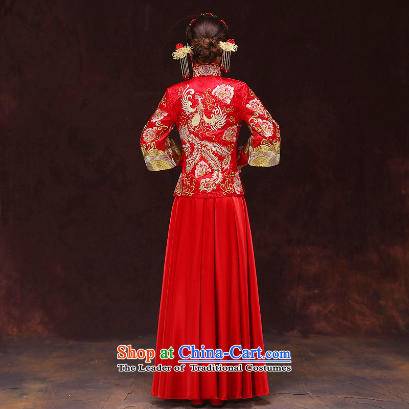Tsai Hsin-soo wo service of the dragon and the use of the new Chinese Antique bride wedding dresses marriage bows services wedding gown ancient Chinese hi-bong-Koon-hsia previous Popes are placed a set of clothes chest 86, Choi s dream Qi , , , shopping o