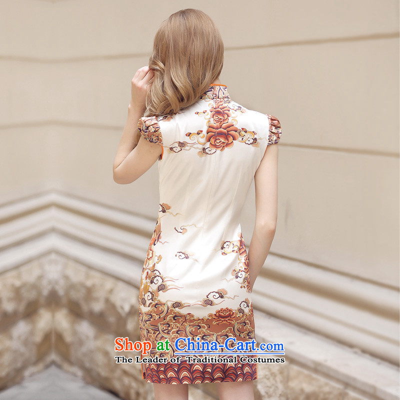 With these remarks, the original Foutune of Sau San video thin improved retro China wind heavyweight elegant silk cheongsam dress up the Bong-XL, estimated by the Xiangyun ( , , , ) molochar shopping on the Internet