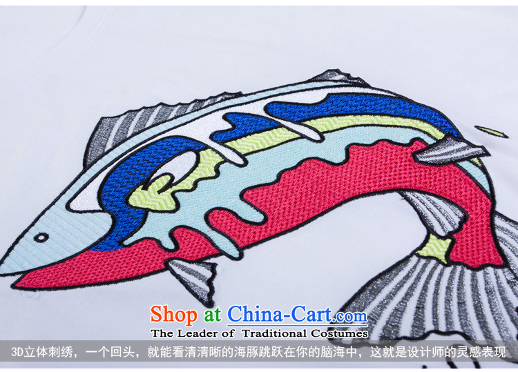 Only the 2015 summer attire vpro simple casual dress pure cotton dolphin embroidery login, short-sleeved T-shirt wild shirt White M picture, prices, brand platters! The elections are supplied in the national character of distribution, so action, buy now enjoy more preferential! As soon as possible.
