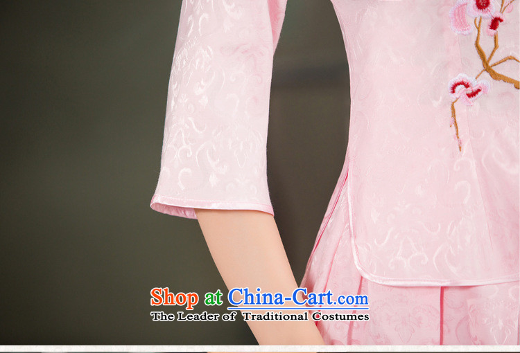 The city of 2015 Summer new daily cheongsam dress retro style two kit in Pink Sleeves L picture, prices, brand platters! The elections are supplied in the national character of distribution, so action, buy now enjoy more preferential! As soon as possible.