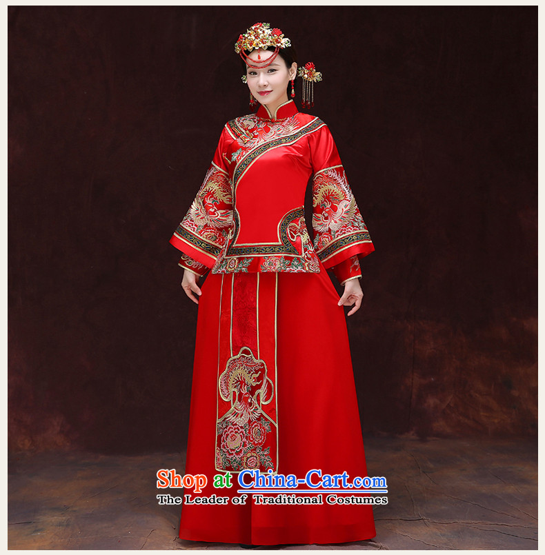 Tsai Hsin-soo Wo Service dream 2015 New Chinese Dress bride hi retro services services use the dragon costume bows cheongsam wedding clothes of the AFC Champions Bangladesh previous Popes are placed Bong-A + model head ornaments of the XS chest 90 pictures, prices, brand platters! The elections are supplied in the national character of distribution, so action, buy now enjoy more preferential! As soon as possible.