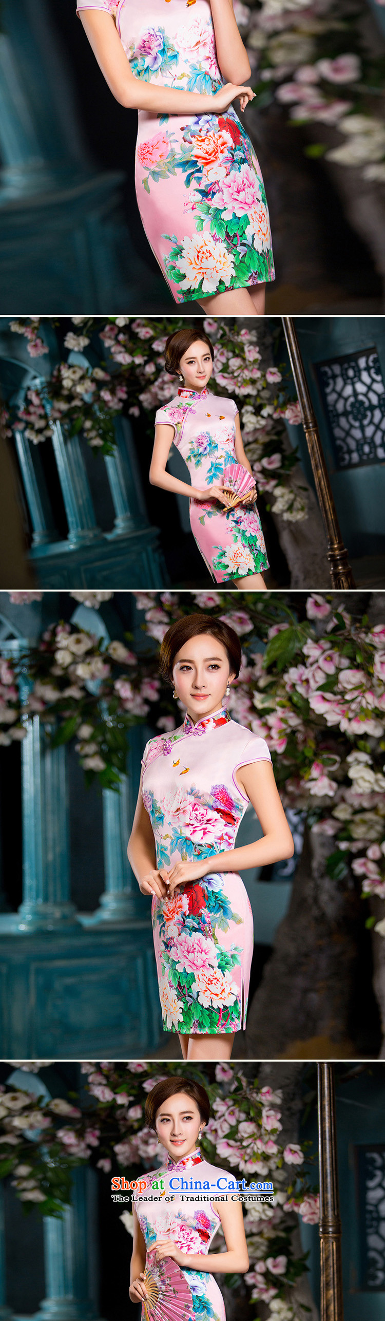 Time Syrian new autumn 2015 cheongsam with white short-sleeved improved retro daily cheongsam dress female temperament, banquet dress qipao short picture color L photo, prices, brand platters! The elections are supplied in the national character of distribution, so action, buy now enjoy more preferential! As soon as possible.
