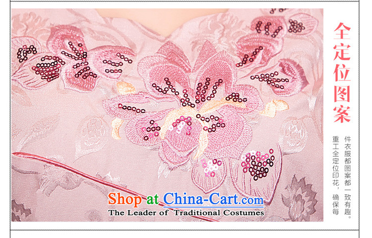 Time-to-day Syria cheongsam dress short, 2015 New cheongsam decorated in autumn and winter Ms. larger qipao skirt bows services Pink M picture, prices, brand platters! The elections are supplied in the national character of distribution, so action, buy now enjoy more preferential! As soon as possible.