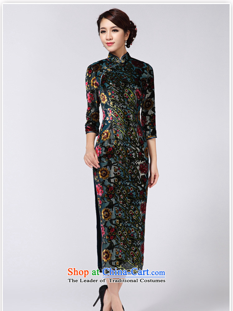 In line cloud cheongsam look like video thin banquet Sau San long wool qipao RXA814 GREEN S picture, prices, brand platters! The elections are supplied in the national character of distribution, so action, buy now enjoy more preferential! As soon as possible.