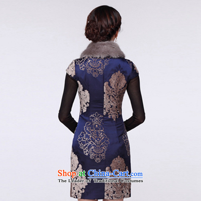 In line cloud cheongsam dress suit China wind daily gross for Sau San cheongsam dress RXA903 DARK BLUE L picture, prices, brand platters! The elections are supplied in the national character of distribution, so action, buy now enjoy more preferential! As soon as possible.