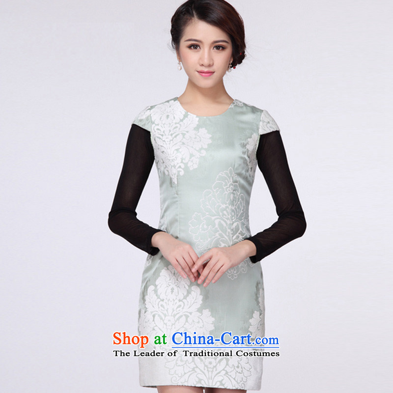In line cloud cheongsam dress suit China wind daily gross for Sau San cheongsam dress RXA903 DARK BLUE L picture, prices, brand platters! The elections are supplied in the national character of distribution, so action, buy now enjoy more preferential! As soon as possible.