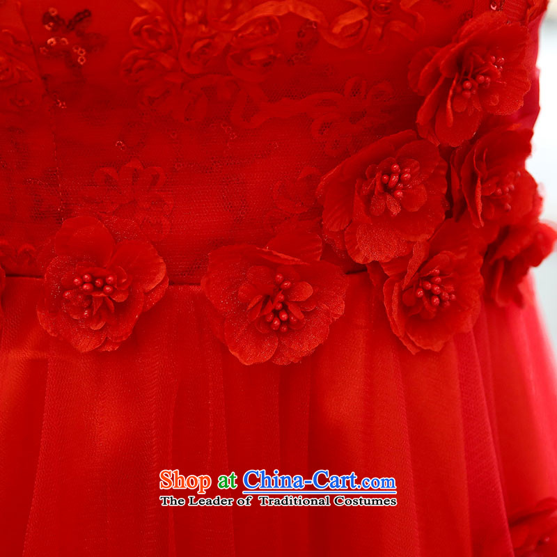 Devil of the 2015 autumn stylish new dresses with two kits of Sau San video thin bride services wrapped chest embroidery dresses marriage bows dress female red 1572 Red Devil of the XL, stylish (SHISHANGMOZHE) , , , shopping on the Internet