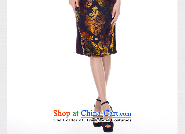 The cheongsam dress wood really fall 2015 new products dress gold really improved qipao mother with velvet 53356 13 Light yellow S picture, prices, brand platters! The elections are supplied in the national character of distribution, so action, buy now enjoy more preferential! As soon as possible.