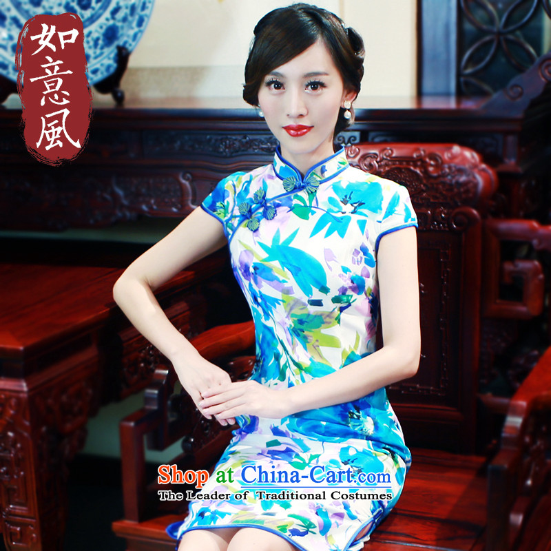 After the fall of 2015, the Wind new women's original Chinese improved daily Chinese Antique qipao stylish dresses 5706 5706 XXL, suit ruyi wind shopping on the Internet has been pressed.