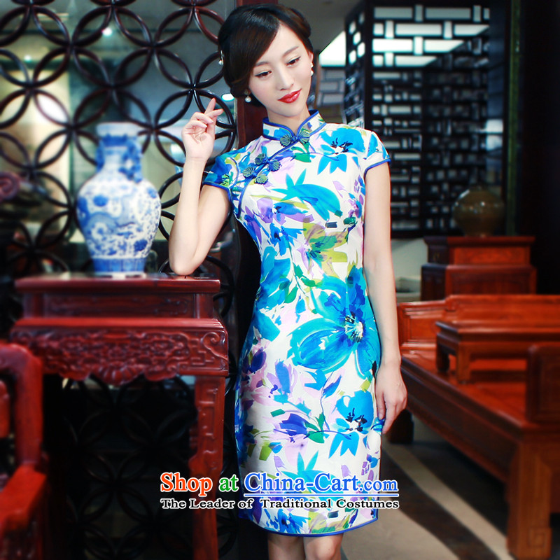 After the fall of 2015, the Wind new women's original Chinese improved daily Chinese Antique qipao stylish dresses 5706 5706 XXL, suit ruyi wind shopping on the Internet has been pressed.