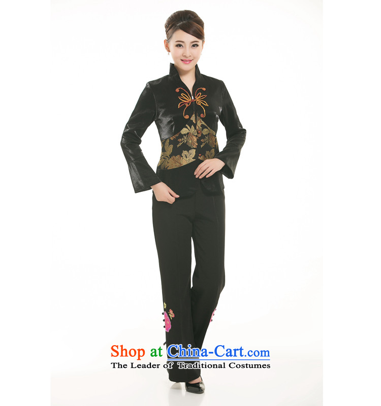The hotel-hwan Workwear Fall/Winter Collections tea art clothing Tang dynasty restaurant waiters Ladies black long-sleeved clothing L picture, prices, brand platters! The elections are supplied in the national character of distribution, so action, buy now enjoy more preferential! As soon as possible.