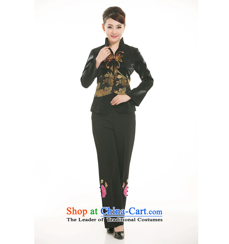 The hotel-hwan Workwear Fall/Winter Collections tea art clothing Tang dynasty restaurant waiters Ladies black long-sleeved clothing L picture, prices, brand platters! The elections are supplied in the national character of distribution, so action, buy now enjoy more preferential! As soon as possible.