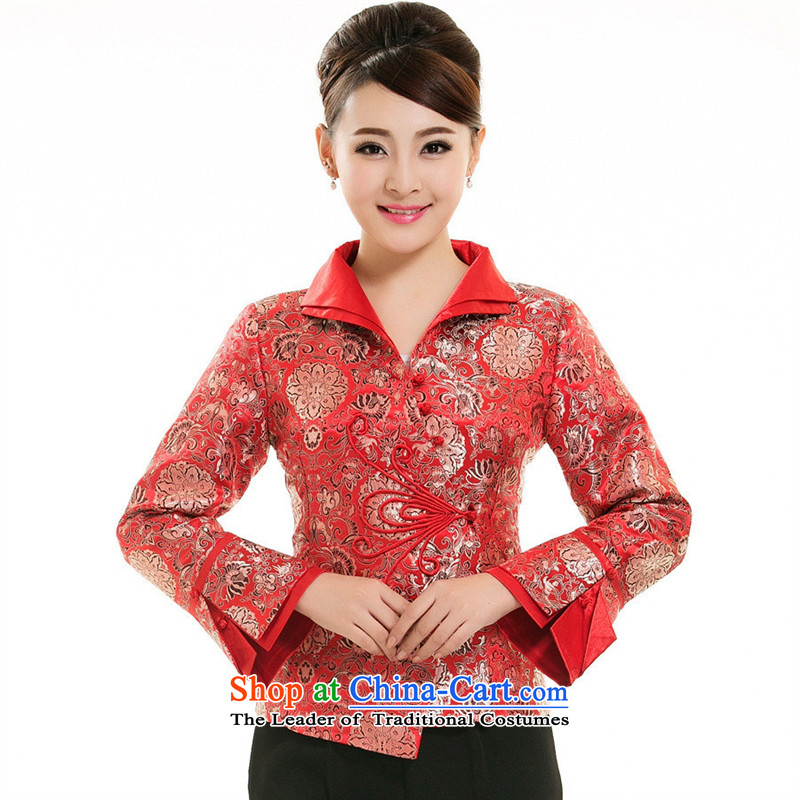 The hotel-hwan for autumn and winter clothing replacing Tang dynasty women long-sleeved teahouse attendants tea arts garment foot bath XXL, red uniform of the Radiographer Card Shan House (KASHAN.JJ) , , , shopping on the Internet