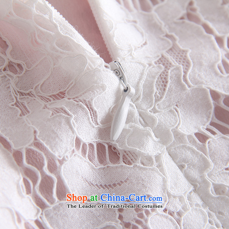 In 2015, the summer surplus new aristocratic temperament cheongsam collar retro-tie lace Sau San video thin dresses female #178 Pink and White M picture, prices, brand platters! The elections are supplied in the national character of distribution, so action, buy now enjoy more preferential! As soon as possible.