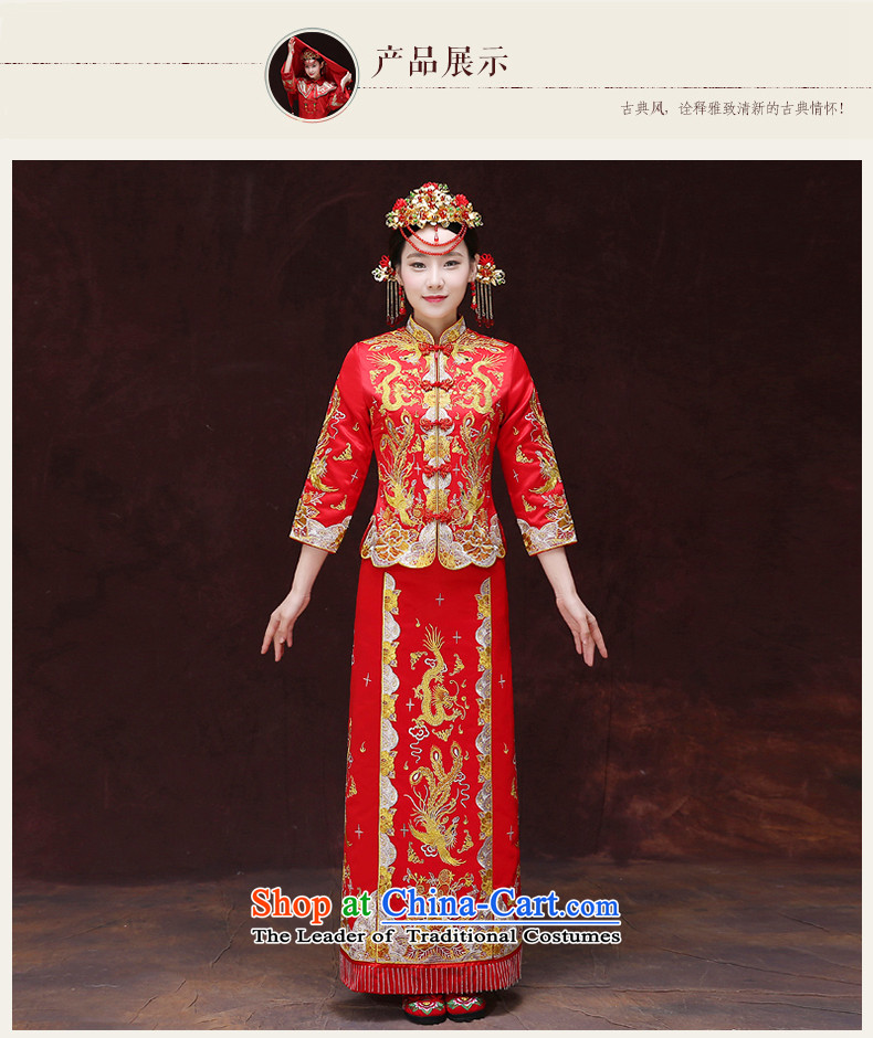 Tsai Hsin-soo wo service of the dragon and the use of Chinese Dress brides use skirt bows chief qipao Summer Wedding Gown retro-hi-bong-Koon-hsia longfeng use previous Popes are placed M chest 88 pictures, prices, brand platters! The elections are supplied in the national character of distribution, so action, buy now enjoy more preferential! As soon as possible.