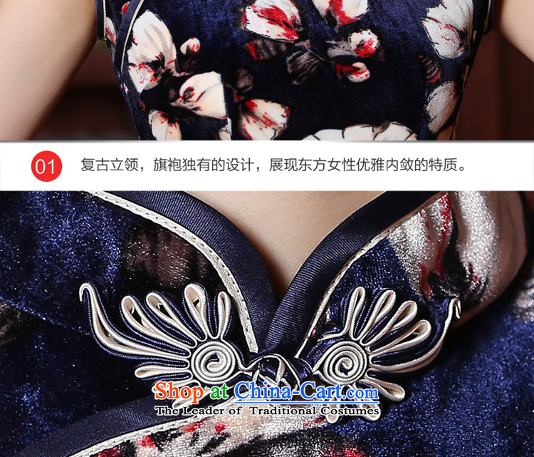The wedding-dress wedding dress qipao Kim scouring pads, the summer and fall of 2015 New mother in older short skirt, short, 2XL Photo, prices, brand platters! The elections are supplied in the national character of distribution, so action, buy now enjoy more preferential! As soon as possible.