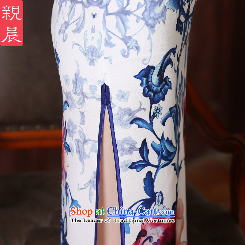 The pro-am new、Qipao Length of 2015 summer day-to-large Chinese antique dresses improved long 2XL, pro-am , , , shopping on the Internet