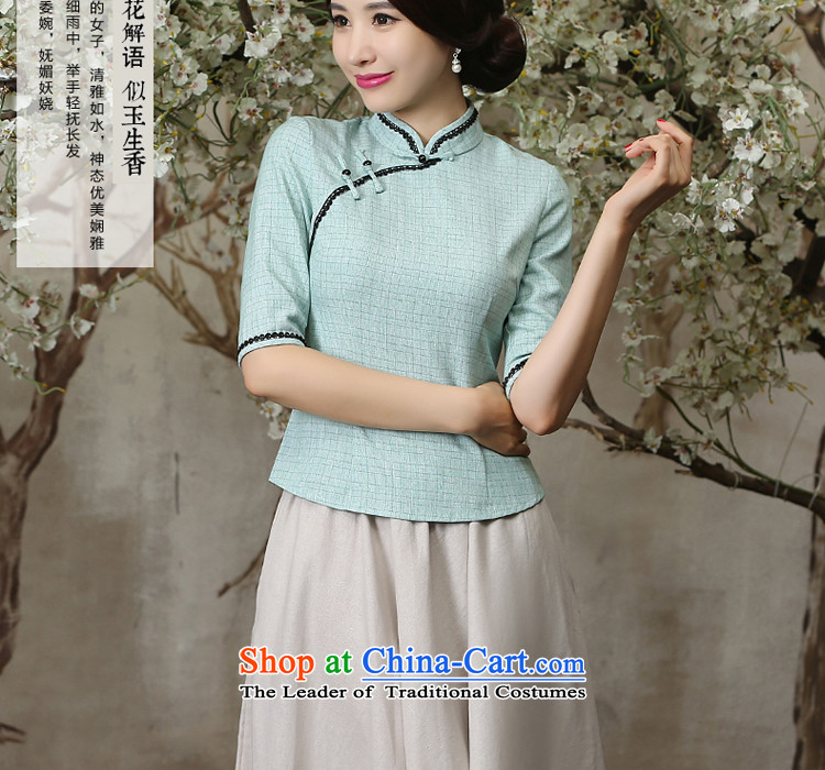 The pro-am new clothes in summer and autumn 2015 cheongsam with daily Chinese Antique Tang Dynasty Han-improvement sleeved shirt + M white dress XL Photo, prices, brand platters! The elections are supplied in the national character of distribution, so action, buy now enjoy more preferential! As soon as possible.