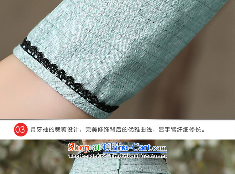 The pro-am new clothes in summer and autumn 2015 cheongsam with daily Chinese Antique Tang Dynasty Han-improvement sleeved shirt + M white dress XL Photo, prices, brand platters! The elections are supplied in the national character of distribution, so action, buy now enjoy more preferential! As soon as possible.