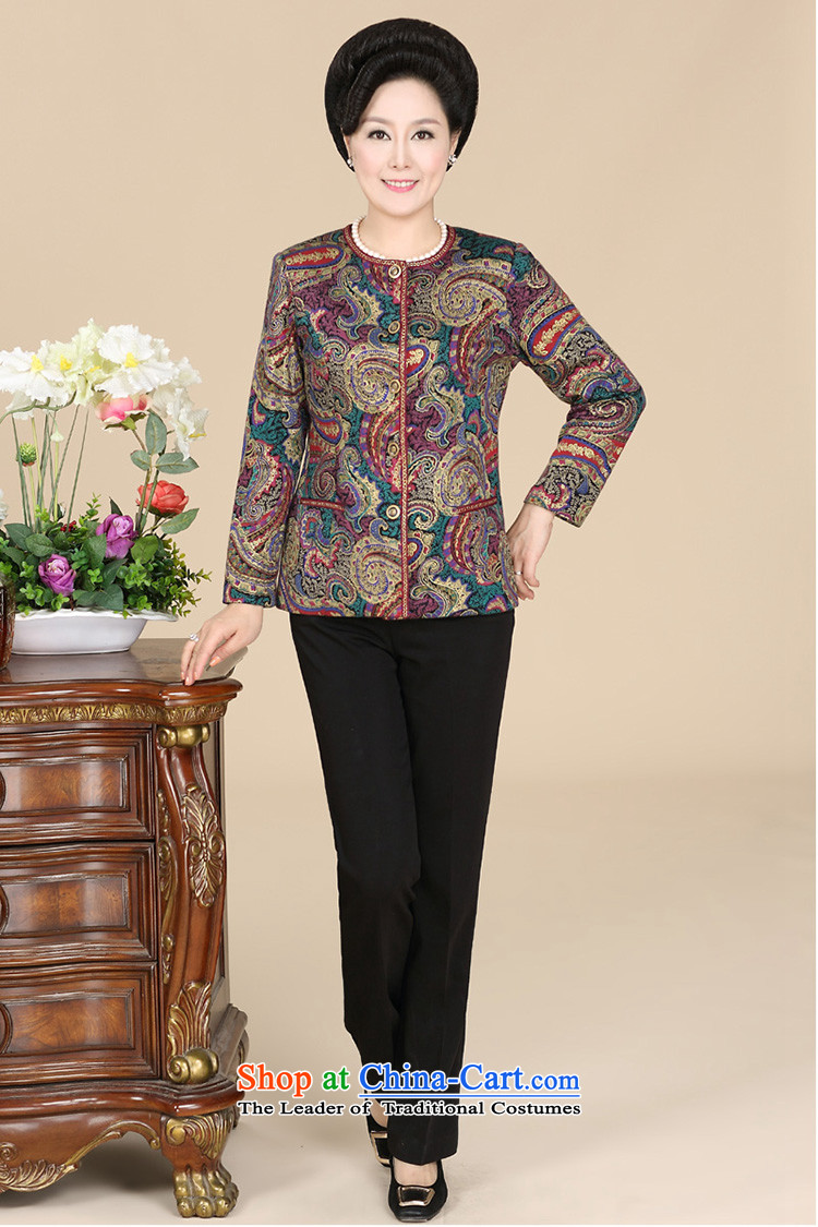 In the number of older women's hpbrother2015 fall inside the new middle-aged female replacing Tang dynasty round-neck collar long-sleeved stylish temperament Mother Women's clothes Jacket Color Picture XXXL figure, prices, brand platters! The elections are supplied in the national character of distribution, so action, buy now enjoy more preferential! As soon as possible.
