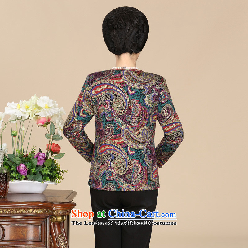 In the number of older women's hpbrother2015 fall inside the new middle-aged female replacing Tang dynasty round-neck collar long-sleeved stylish temperament Mother Women's clothes Jacket Color Xxxl,hpbrother,,, figure shopping on the Internet