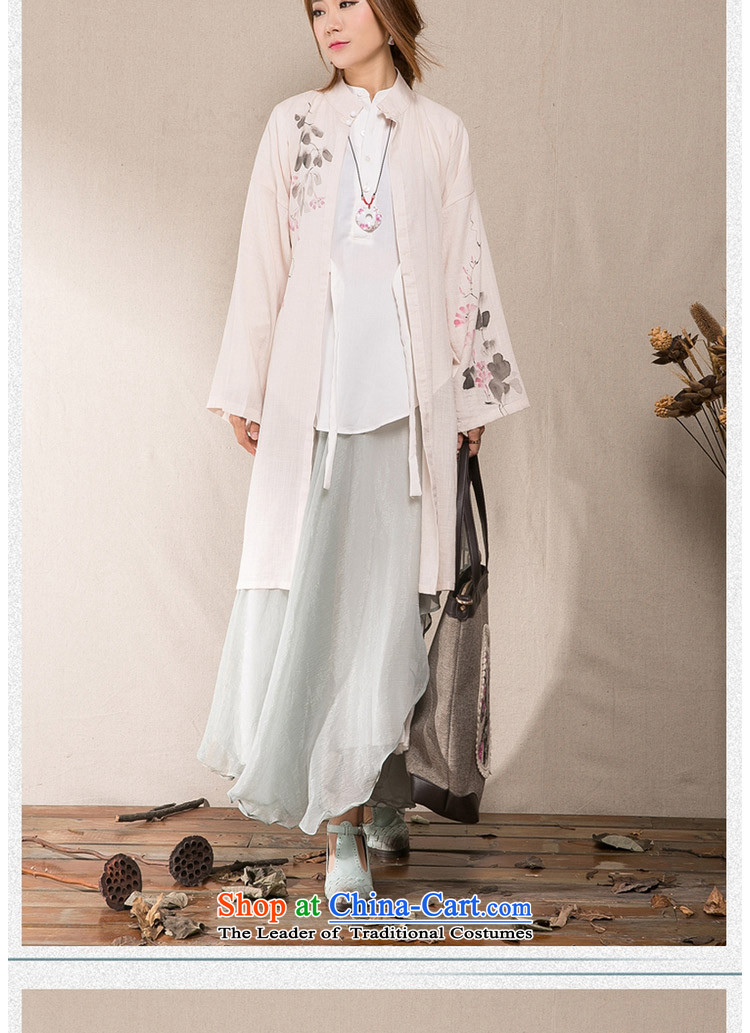 Ica is (YERCARSEN) cotton linen china wind Han-female cardigan autumn 2015 installed new hand-painted wind long female jacket m White S picture, prices, brand platters! The elections are supplied in the national character of distribution, so action, buy now enjoy more preferential! As soon as possible.