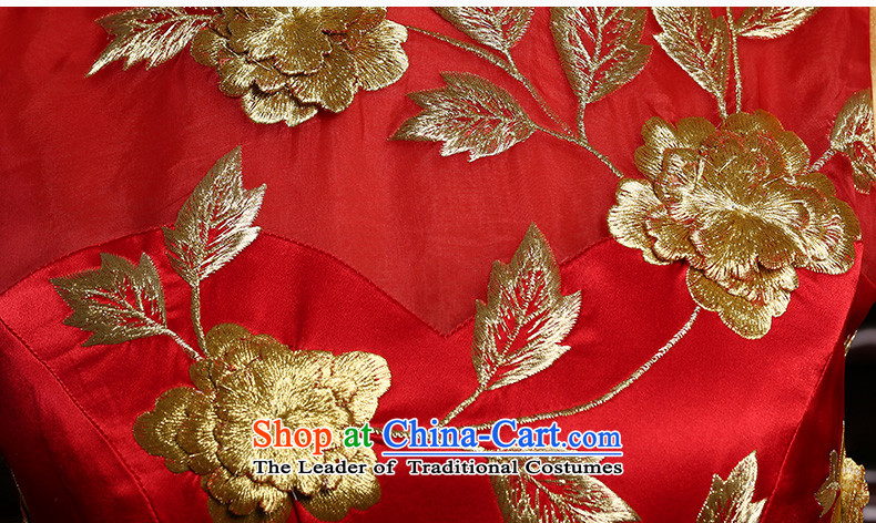 The Butterfly Lovers in summer and autumn 2015 new heavyweight silk embroidery improved qipao stereo wedding dress bride bows services red - 20 days pre-sale prices, pictures, L brand platters! The elections are supplied in the national character of distribution, so action, buy now enjoy more preferential! As soon as possible.