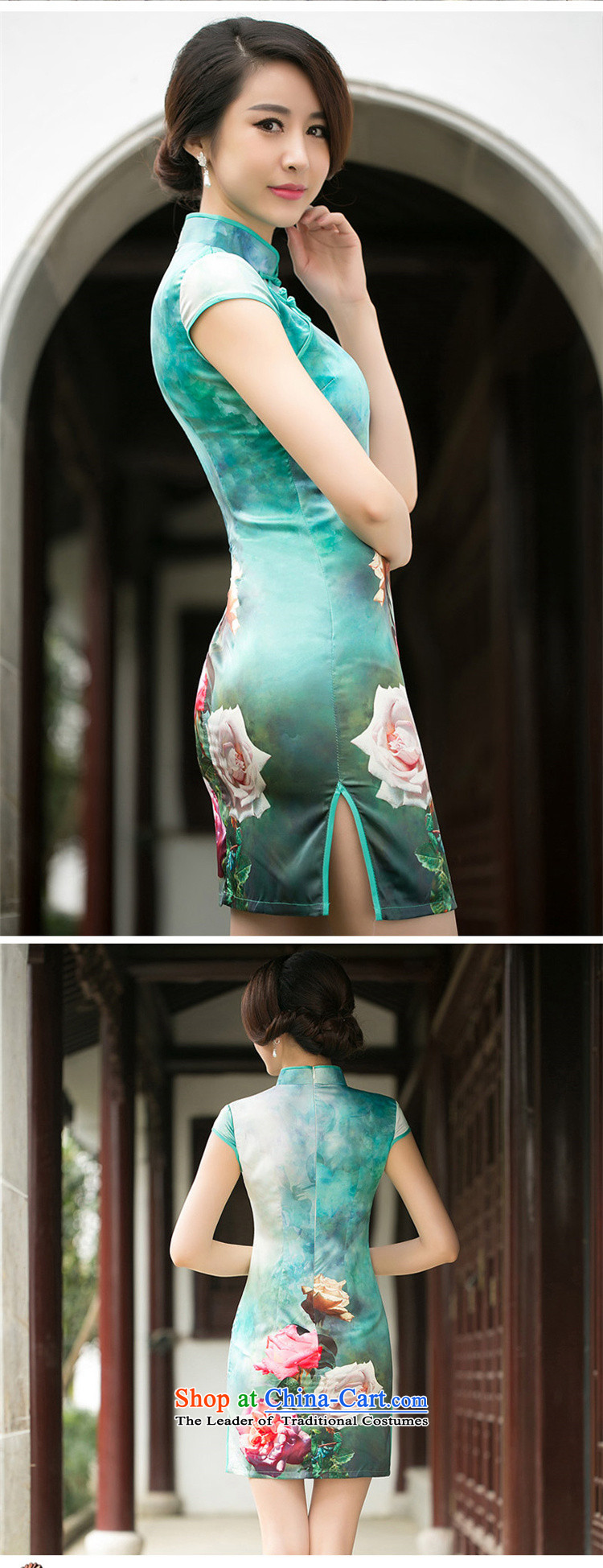 I should be grateful if the yuan of rain 2015 Summer cheongsam dress new retro improved cheongsam dress cheongsam dress China wind everyday dress qipao Q 011 green XXL picture, prices, brand platters! The elections are supplied in the national character of distribution, so action, buy now enjoy more preferential! As soon as possible.
