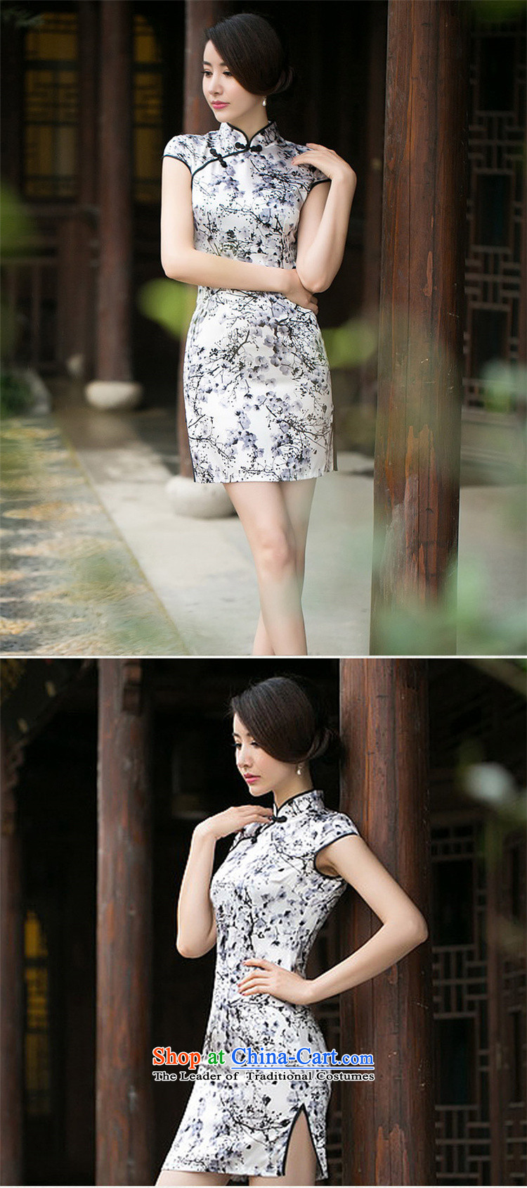 Yuan of Pui Mui retro qipao summer retro cheongsam dress new improved daily cheongsam dress temperament and stylish ethnic women QD 104 pictures color pictures, prices, S brand platters! The elections are supplied in the national character of distribution, so action, buy now enjoy more preferential! As soon as possible.