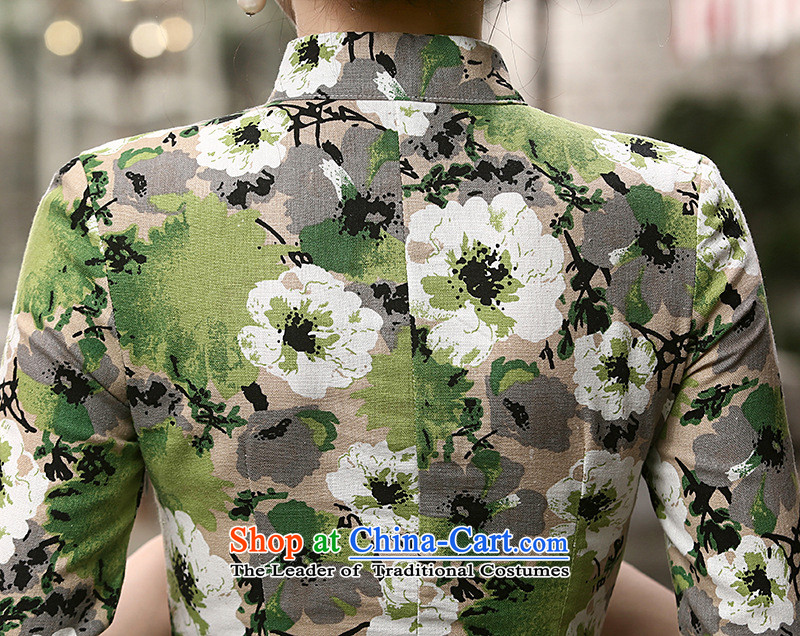 2015 Autumn 7475 migratory Bong-New) cuff linen dresses retro Sau San long linen cheongsam dress suit XXL pictures, DQ15175 price, brand platters! The elections are supplied in the national character of distribution, so action, buy now enjoy more preferential! As soon as possible.