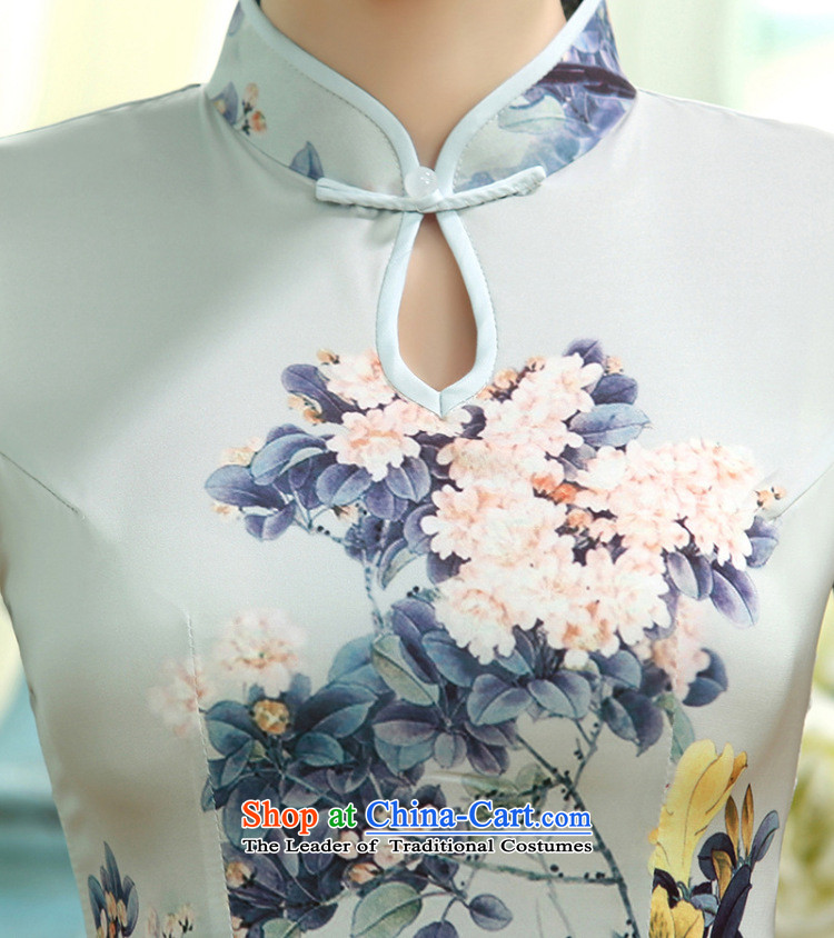 Min-to-day new Joseph retro silk dresses short-sleeved long double qipao Sau San C0017 picture color pictures, prices, XXL brand platters! The elections are supplied in the national character of distribution, so action, buy now enjoy more preferential! As soon as possible.