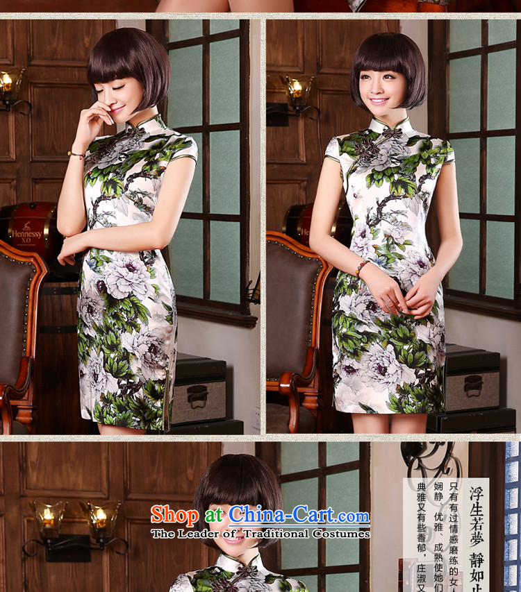 At 2015 new pro-chiu summer upscale silk daily retro improved stylish herbs extract cheongsam dress short skirt) 2XL Photo, prices, brand platters! The elections are supplied in the national character of distribution, so action, buy now enjoy more preferential! As soon as possible.