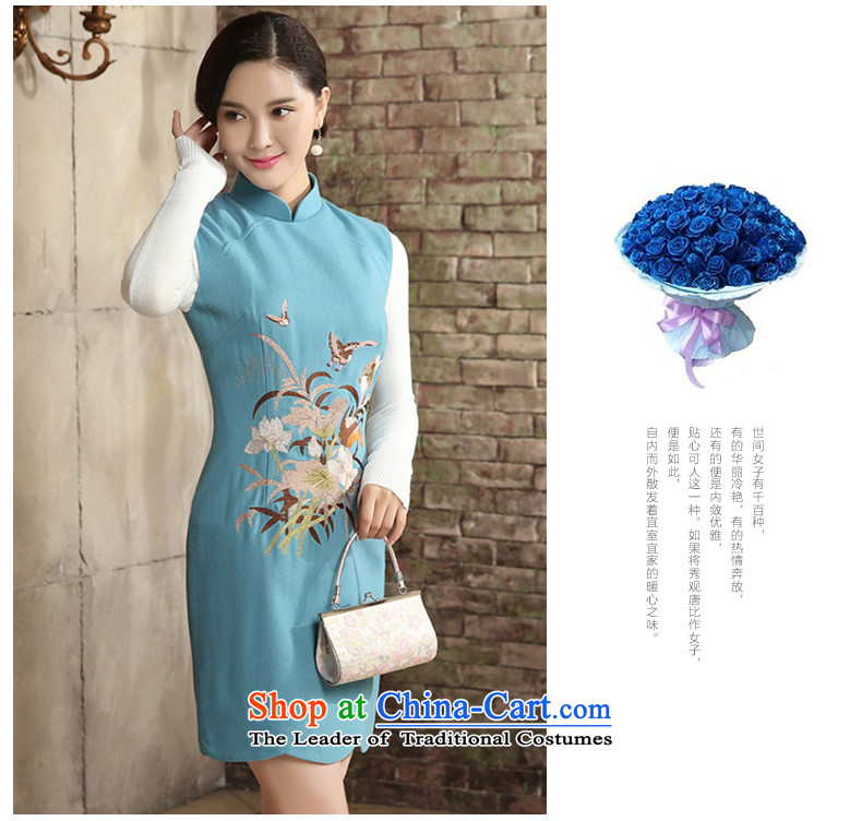 [Sau Kwun Tong] The Butterfly Dance 2015 Autumn replacing new irrepressible embroidery sleeveless qipao 2 Color Ms. optional QW5810 pink M picture, prices, brand platters! The elections are supplied in the national character of distribution, so action, buy now enjoy more preferential! As soon as possible.