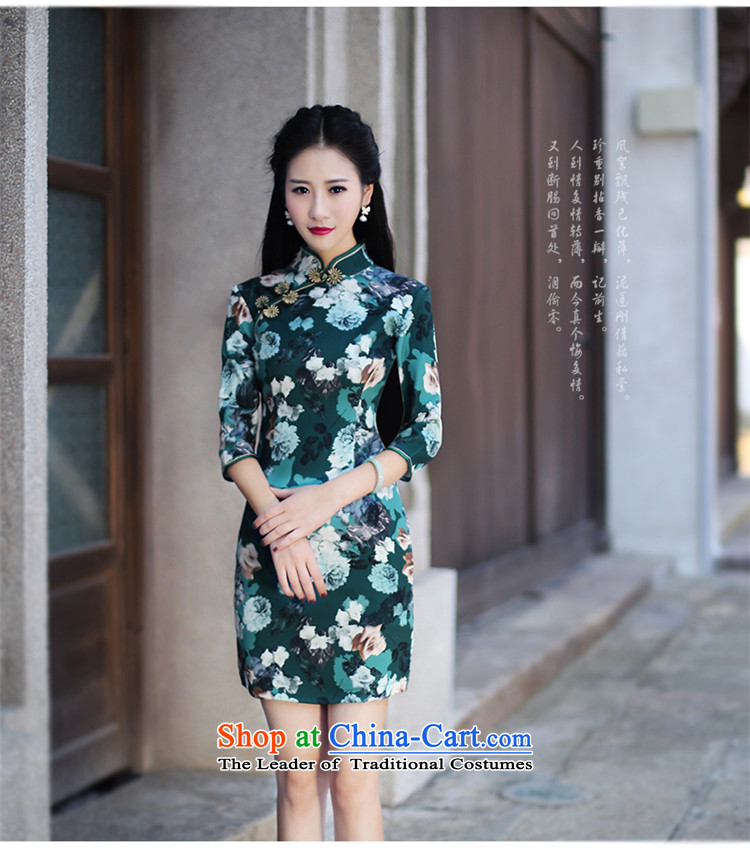 After a new 2015 autumn wind load cheongsam dress in stylish retro qipao cuff everyday dress of Tianjin tianjin suit XXL picture, prices, brand platters! The elections are supplied in the national character of distribution, so action, buy now enjoy more preferential! As soon as possible.