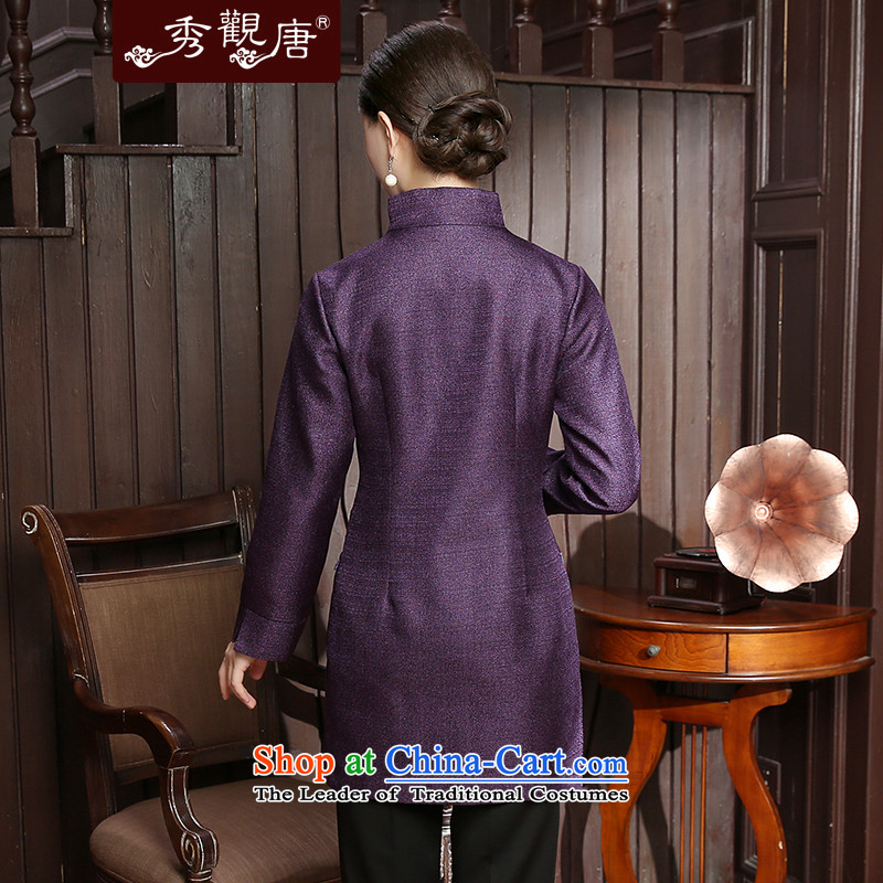 [Sau Kwun Tong] zi yi 2015 Autumn replacing new Tang blouses temperament Chinese improved female jackets TC5806 PURPLE XL, Sau Kwun Tong shopping on the Internet has been pressed.