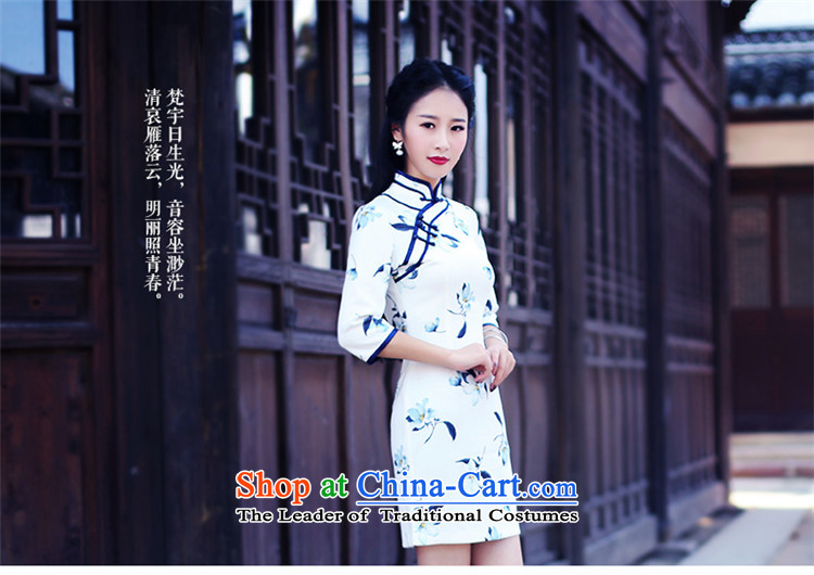 After the new improved wind 2015 daily 7 cuff cheongsam dress autumn retro improved female cheongsam dress 6073 6073 suit XL Photo, prices, brand platters! The elections are supplied in the national character of distribution, so action, buy now enjoy more preferential! As soon as possible.