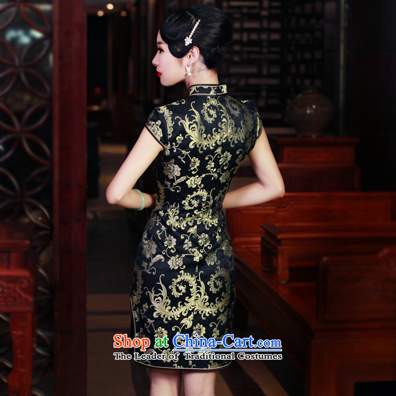 After a day of wind new Fall Classic 2015 improved leisure short qipao Stylish retro dresses dress suit , L, Ruyi 5630 5630 wind shopping on the Internet has been pressed.