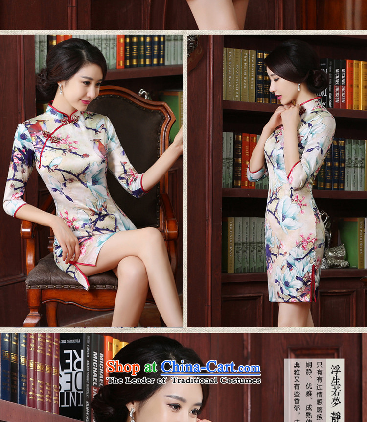 The pro-am new improved cheongsam dress short, 2015 summer day-to-day, Chinese Antique larger in short-sleeved) 2XL Photo, prices, brand platters! The elections are supplied in the national character of distribution, so action, buy now enjoy more preferential! As soon as possible.