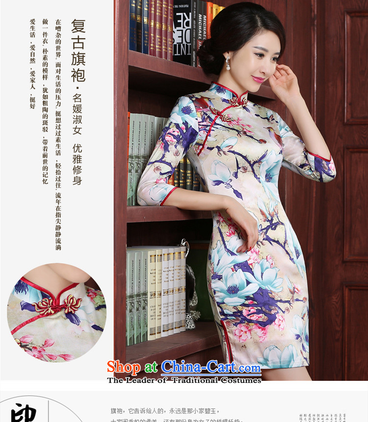 The pro-am new improved QIPAO) 2015 summer short-to-day, Chinese cheongsam dress large antique dresses short, pictures, prices, XL brand platters! The elections are supplied in the national character of distribution, so action, buy now enjoy more preferential! As soon as possible.