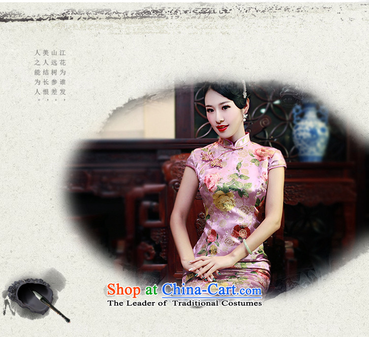 After a new 2015 qipao wind load improved cheongsam dress in spring and autumn of qipao gown retro high artoon suit L Photo Artoon, prices, brand platters! The elections are supplied in the national character of distribution, so action, buy now enjoy more preferential! As soon as possible.