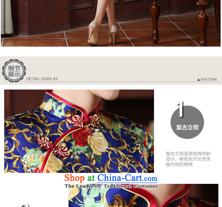 The pro-am New Silk Cheongsam short of the summer and autumn of 2015, with daily retro silk dresses in the Chinese short-sleeved) 2XL Photo, prices, brand platters! The elections are supplied in the national character of distribution, so action, buy now enjoy more preferential! As soon as possible.