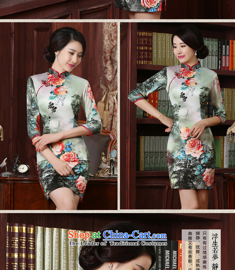 The pro-am new improved cheongsam dress short of the summer and autumn of 2015, replacing Ms. daily retro dresses in Sau San short-sleeved 3XL) Picture, prices, brand platters! The elections are supplied in the national character of distribution, so action, buy now enjoy more preferential! As soon as possible.
