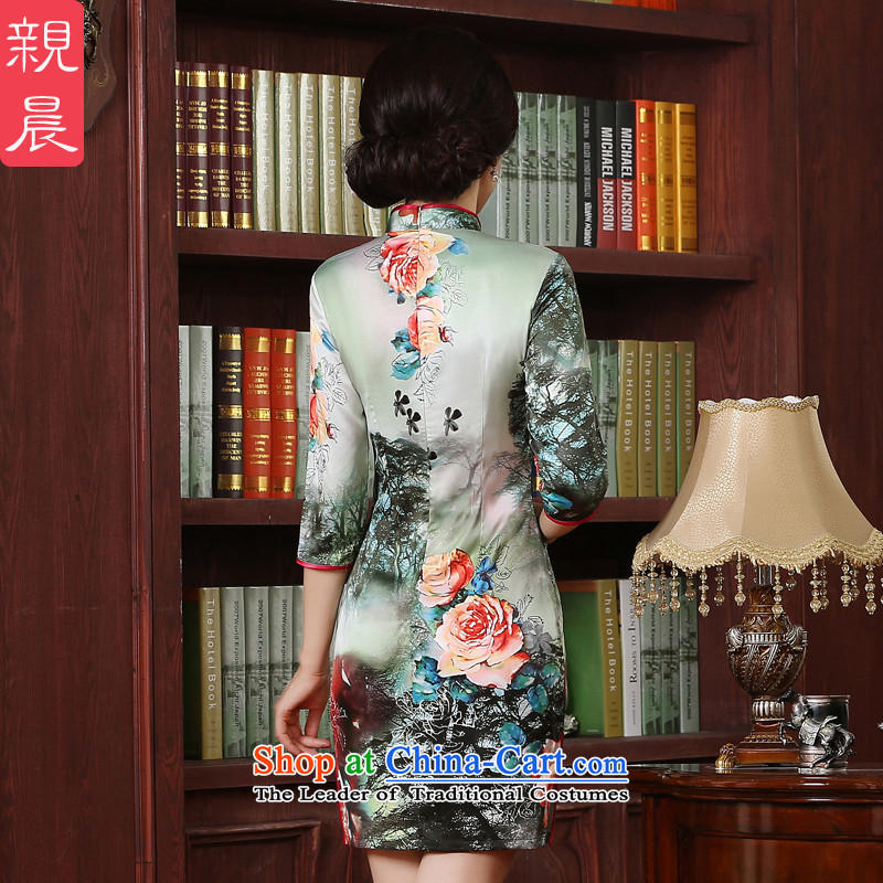 The pro-am new improved cheongsam dress short of the summer and autumn of 2015, replacing Ms. daily retro dresses in Sau San short-sleeved 3XL,) pro-am , , , shopping on the Internet