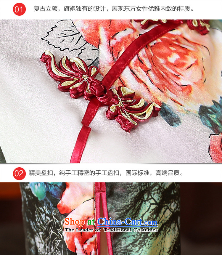 The pro-am new improved cheongsam dress short, 2015 summer daily Chinese qipao Ms. retro Sau San short skirt) 3XL pictures, prices, brand platters! The elections are supplied in the national character of distribution, so action, buy now enjoy more preferential! As soon as possible.