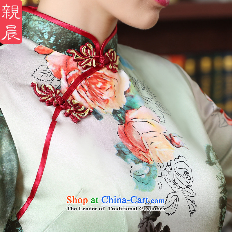 The pro-am new improved cheongsam dress short, 2015 summer daily Chinese qipao Ms. retro Sau San short skirt) pro-morning.... 3XL, shopping on the Internet