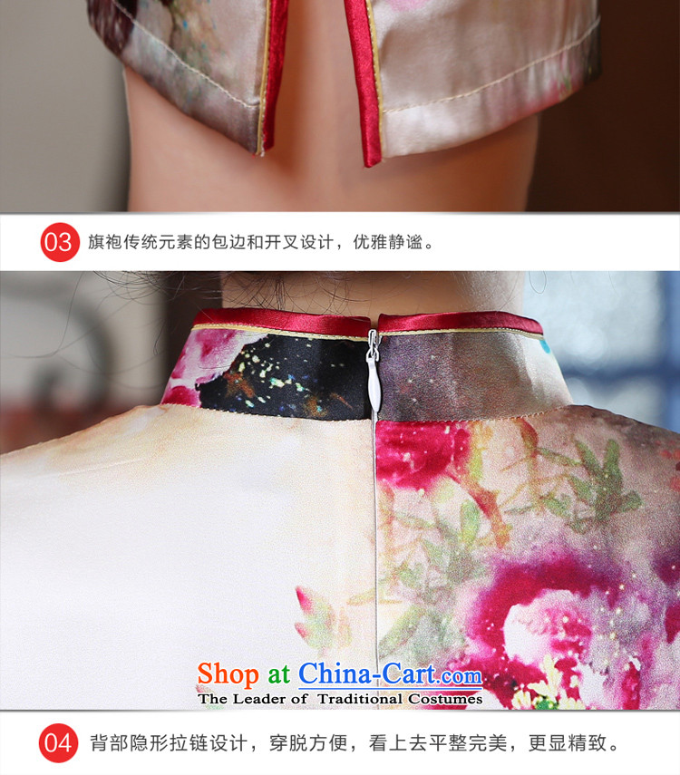 The pro-am New Silk Cheongsam Dress Short of 2015 summer day-to-female retro herbs extract improved cheongsam dress short, 2XL Photo, prices, brand platters! The elections are supplied in the national character of distribution, so action, buy now enjoy more preferential! As soon as possible.