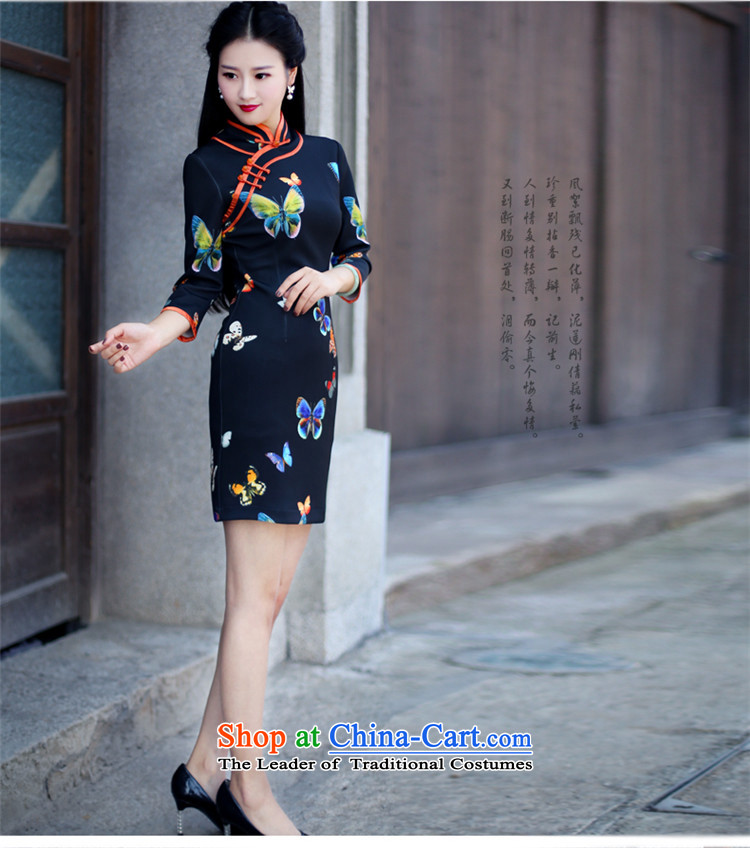 After a new 2015 autumn wind load cheongsam dress fashion, cuff air layer qipao daily retro dresses 607 1 607 1 suit XXL picture, prices, brand platters! The elections are supplied in the national character of distribution, so action, buy now enjoy more preferential! As soon as possible.