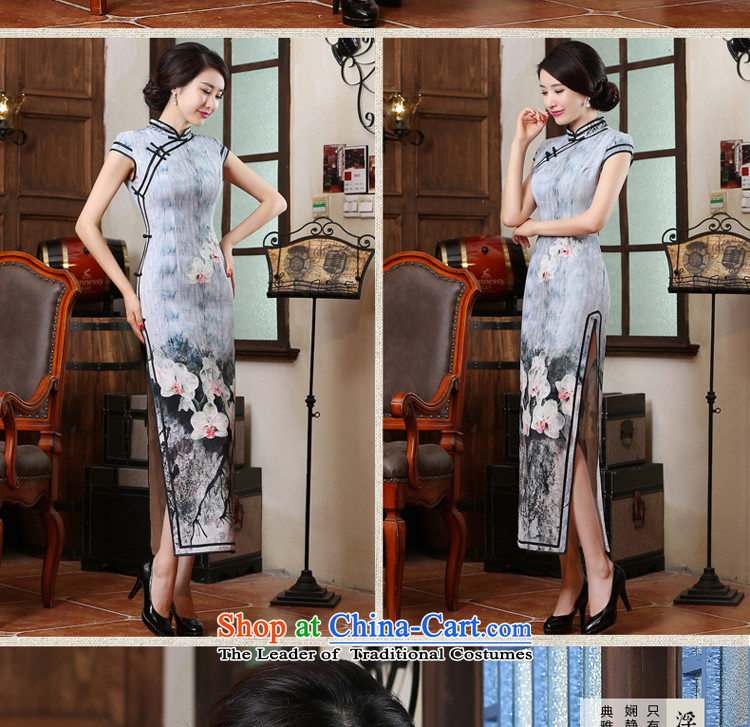 The pro-am new improved cheongsam dress long summer 2015 Chinese Antique daily slimming Ms. cheongsam dress long L picture, prices, brand platters! The elections are supplied in the national character of distribution, so action, buy now enjoy more preferential! As soon as possible.